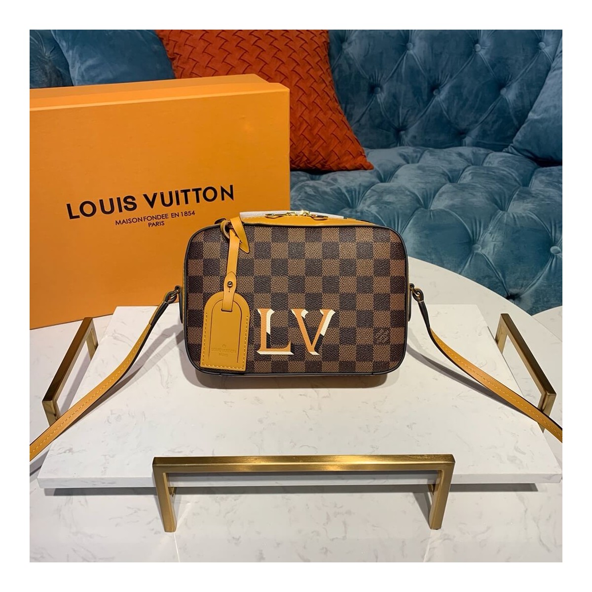 Louis Vuitton Damier Ebene Canvas Santa Monica N40178