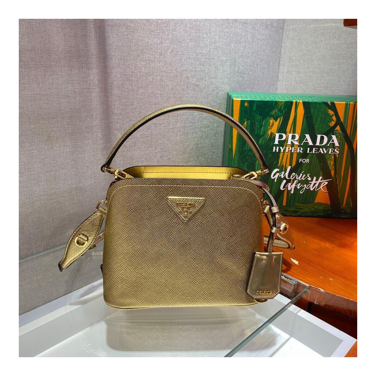 Prada Matinée Micro Saffiano Leather Bag 1BA286