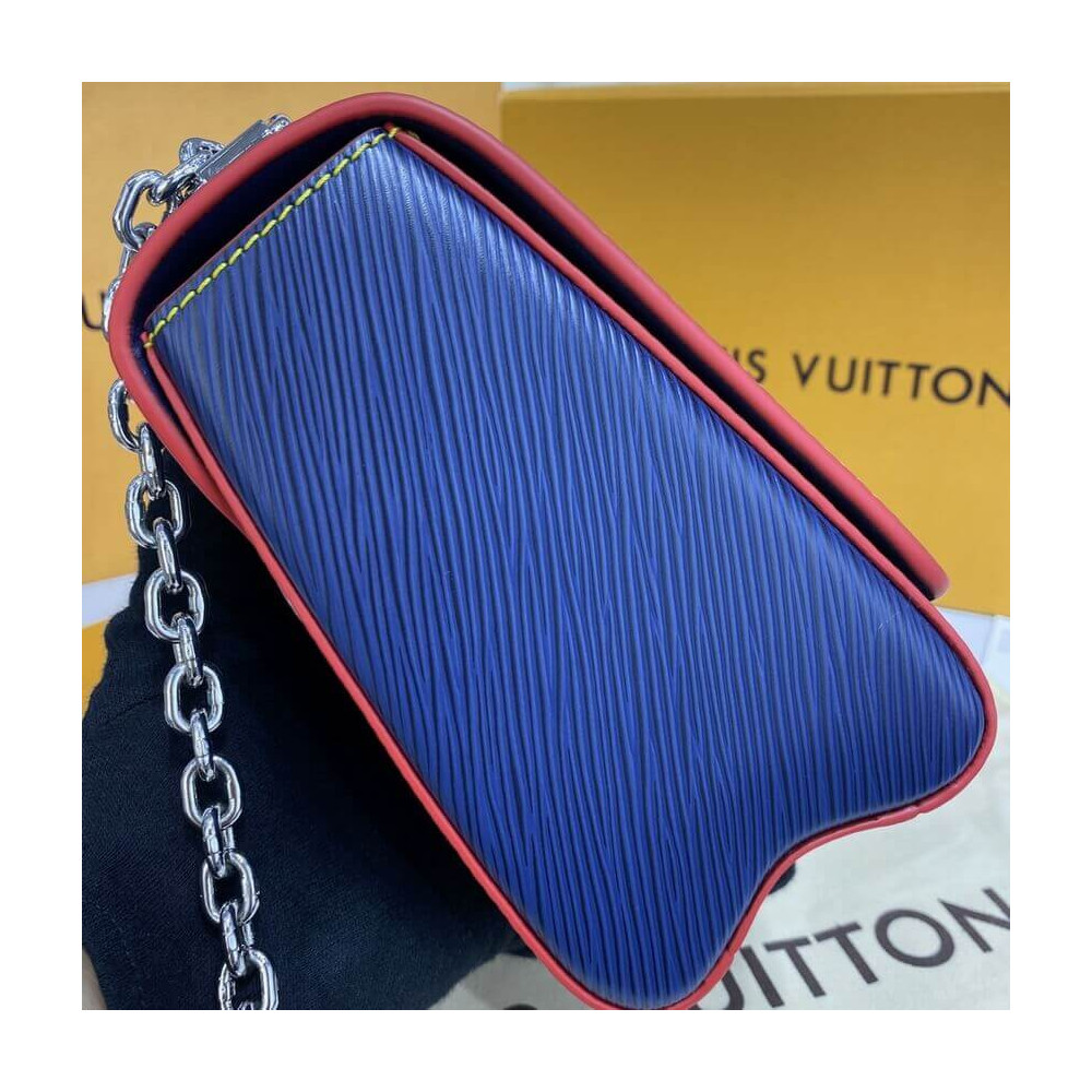 Louis Vuitton Epi Leather Twist MM M50282 Navy Blue/Red