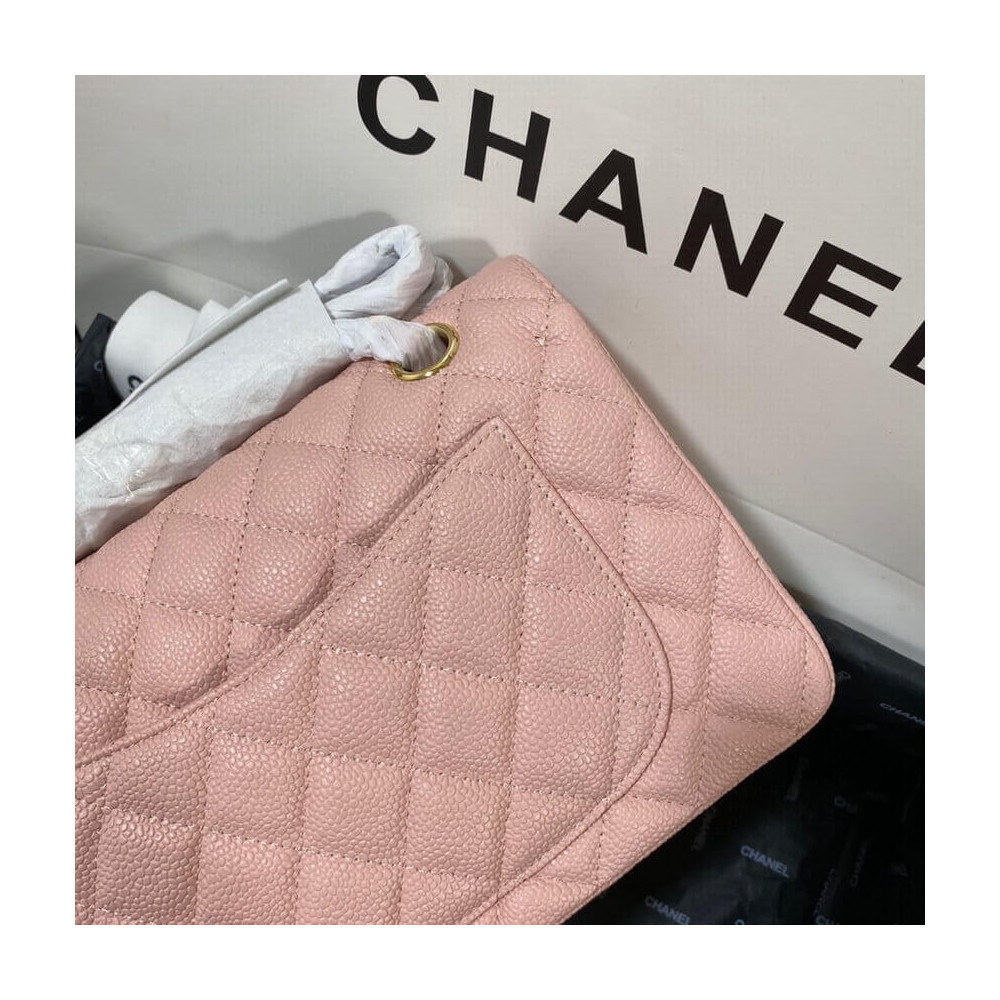 Chanel Small Classic Double Flap Bag A01113 Caviar Calfskin