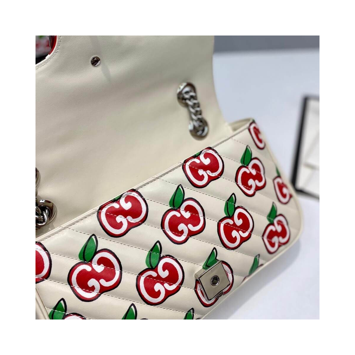 Gucci GG Apple Print Shoulder Bag 443497