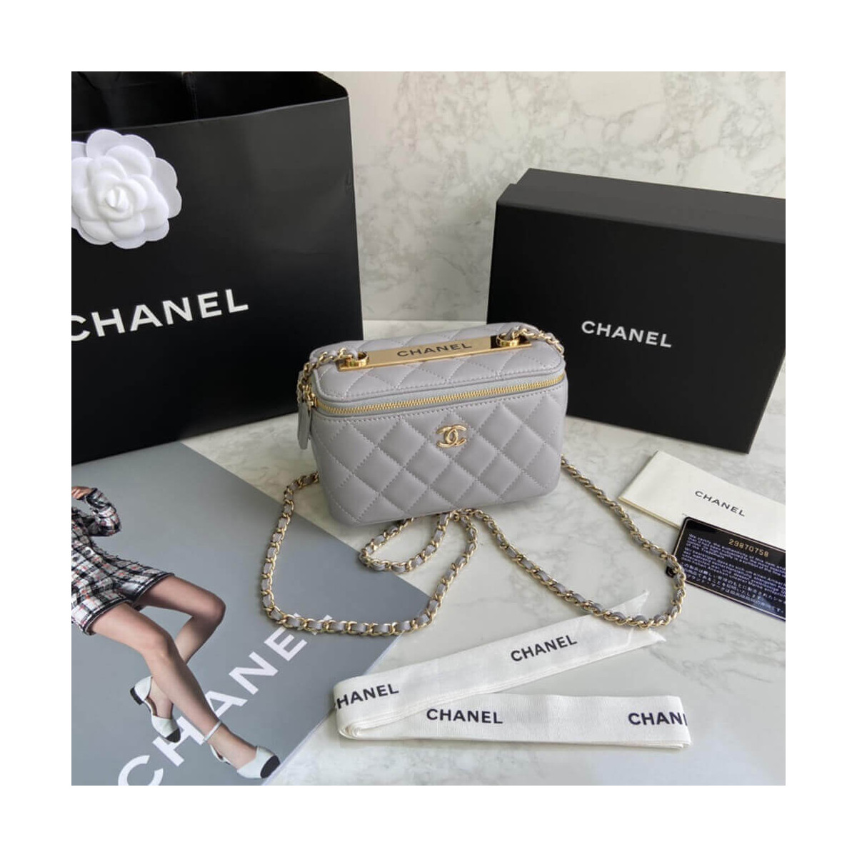 Chanel Mini Vanity Case With Chain AP1472