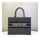 Christian Dior Small Book Tote Embossed Velvet M1296