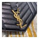 YSL Saint Laurent Monogram Chain Wallet In Mix Matelasse Grain Leather 620280