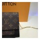 Louis Vuitton Monogram Canvas Flore Chain Wallet M67404 M67405