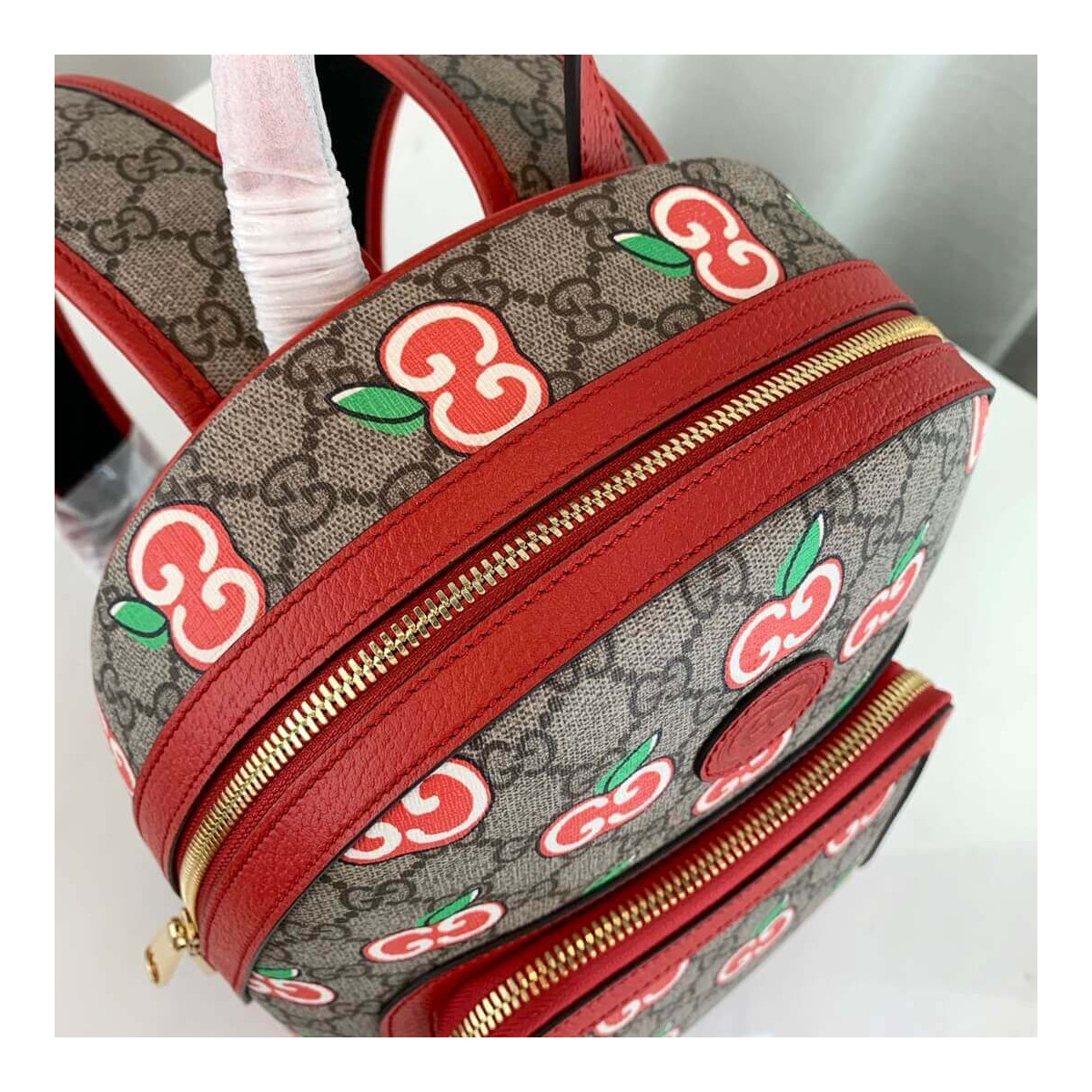 Gucci GG Apple Print Small Backpack 601296