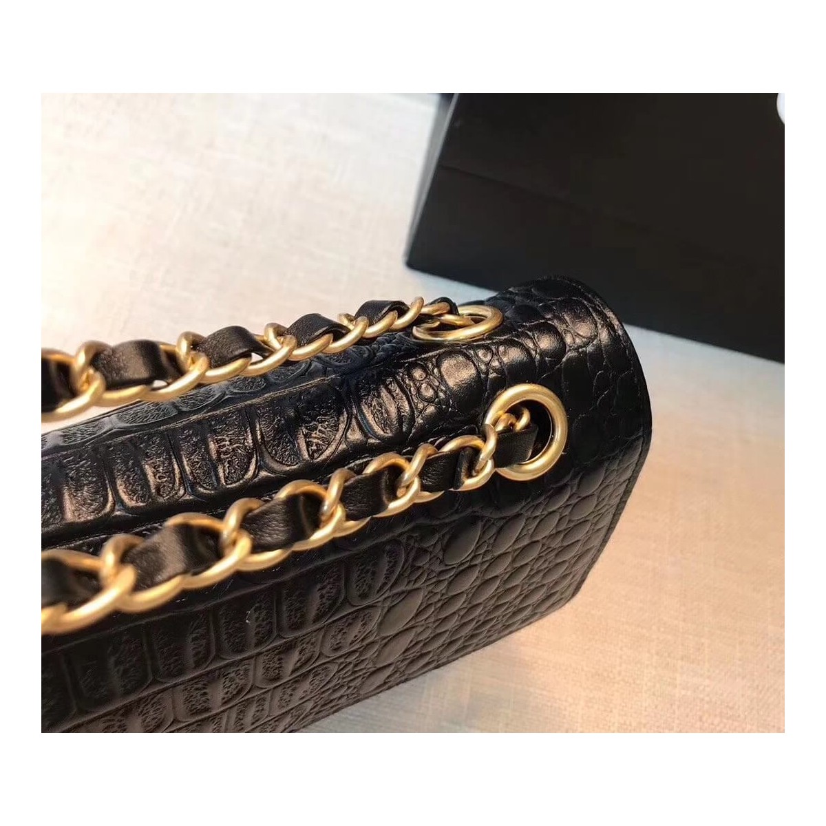 Chanel Alligator Flap Classic Bag 1112