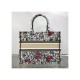 Dior Small Book Tote Multicolor Mille Fleurs Embroidery M1296