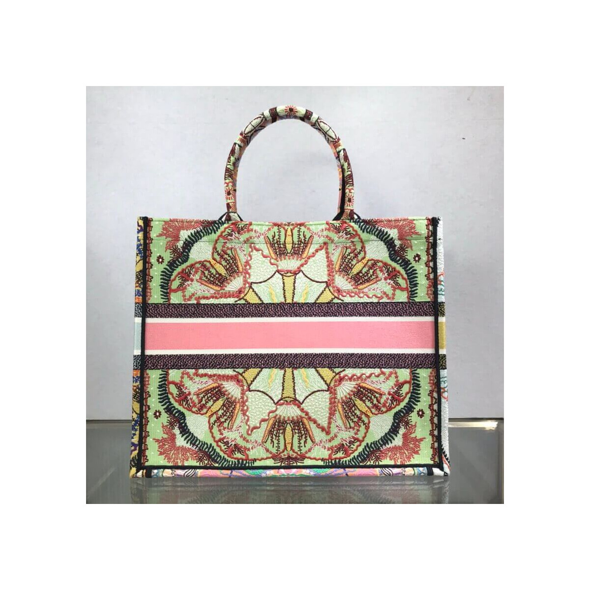 Dior Book Tote Multicolor In Lights Embroidery M1286