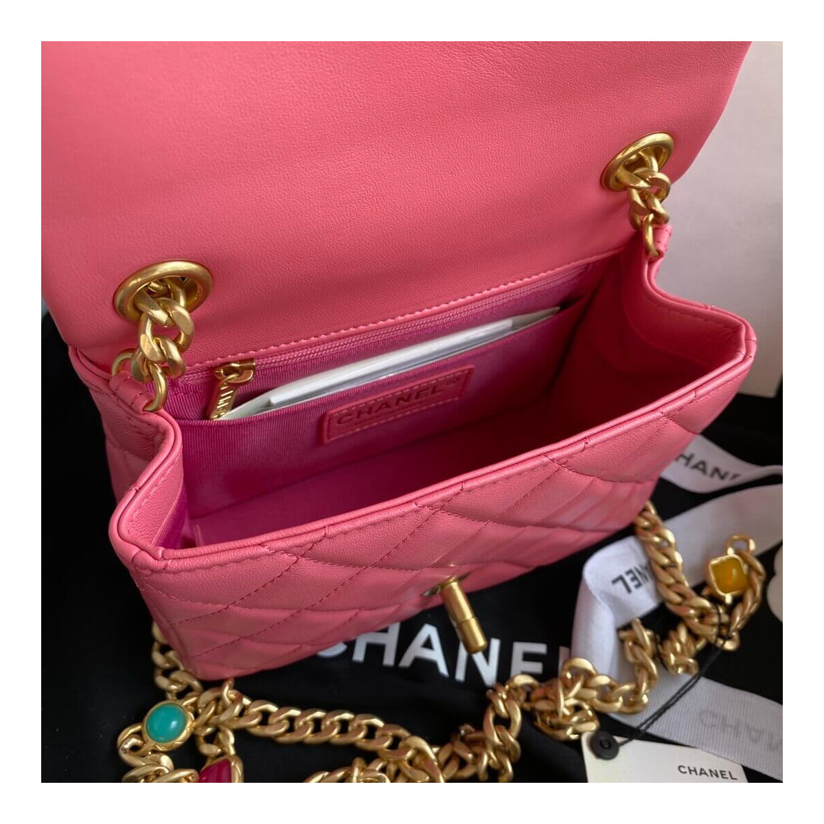 Chanel Mini Square Resin Bag AS2379