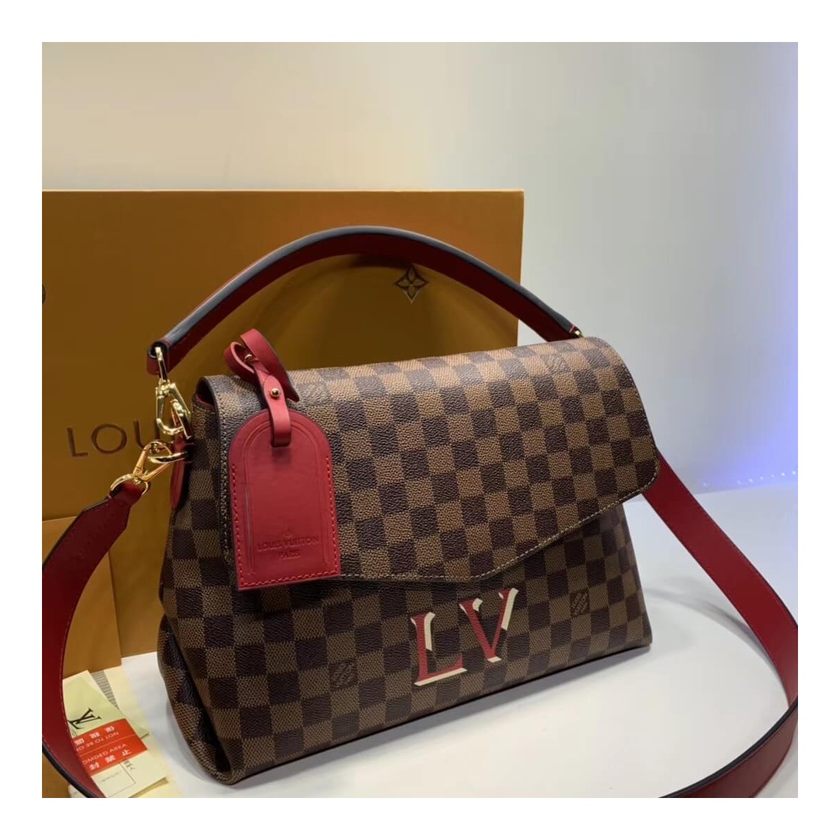 Louis Vuitton Damier Ebene Canvas Beaubourg MM N40176