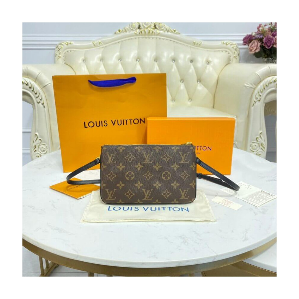 Louis Vuitton Monogram Double Zip Pochette M69203