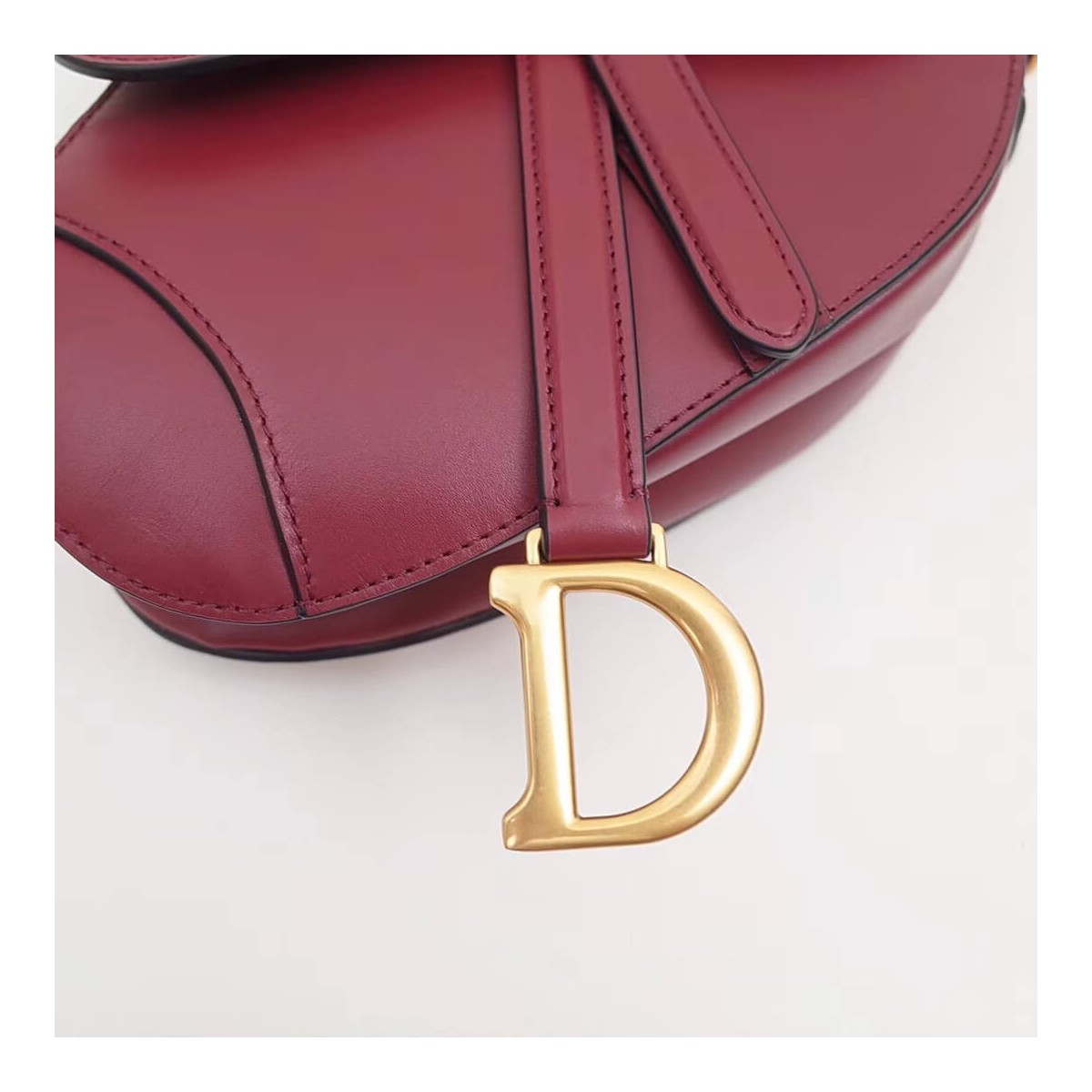 Christian Dior Smooth Calfskin Mini Saddle Bag M0447