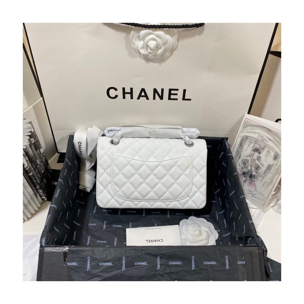 Chanel Small Classic Double Flap Bag A01113 Caviar Calfskin