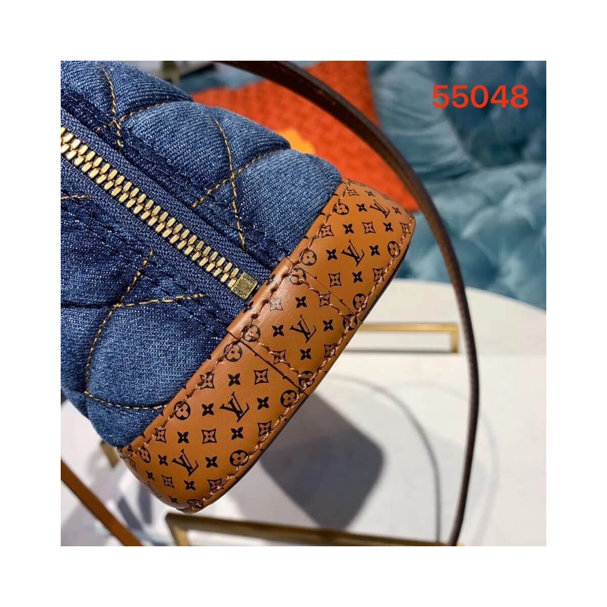 Louis Vuitton Denim Raw Alma BB M55048 Blue