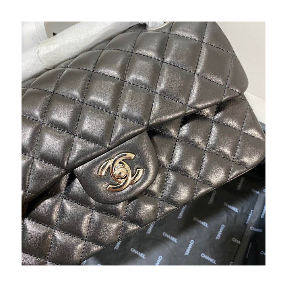 Chanel Small Classic Double Flap Bag A01113 in Lambskin