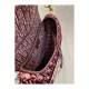 Dior Oblique Embroidered Velvet Saddle Bag M0446C