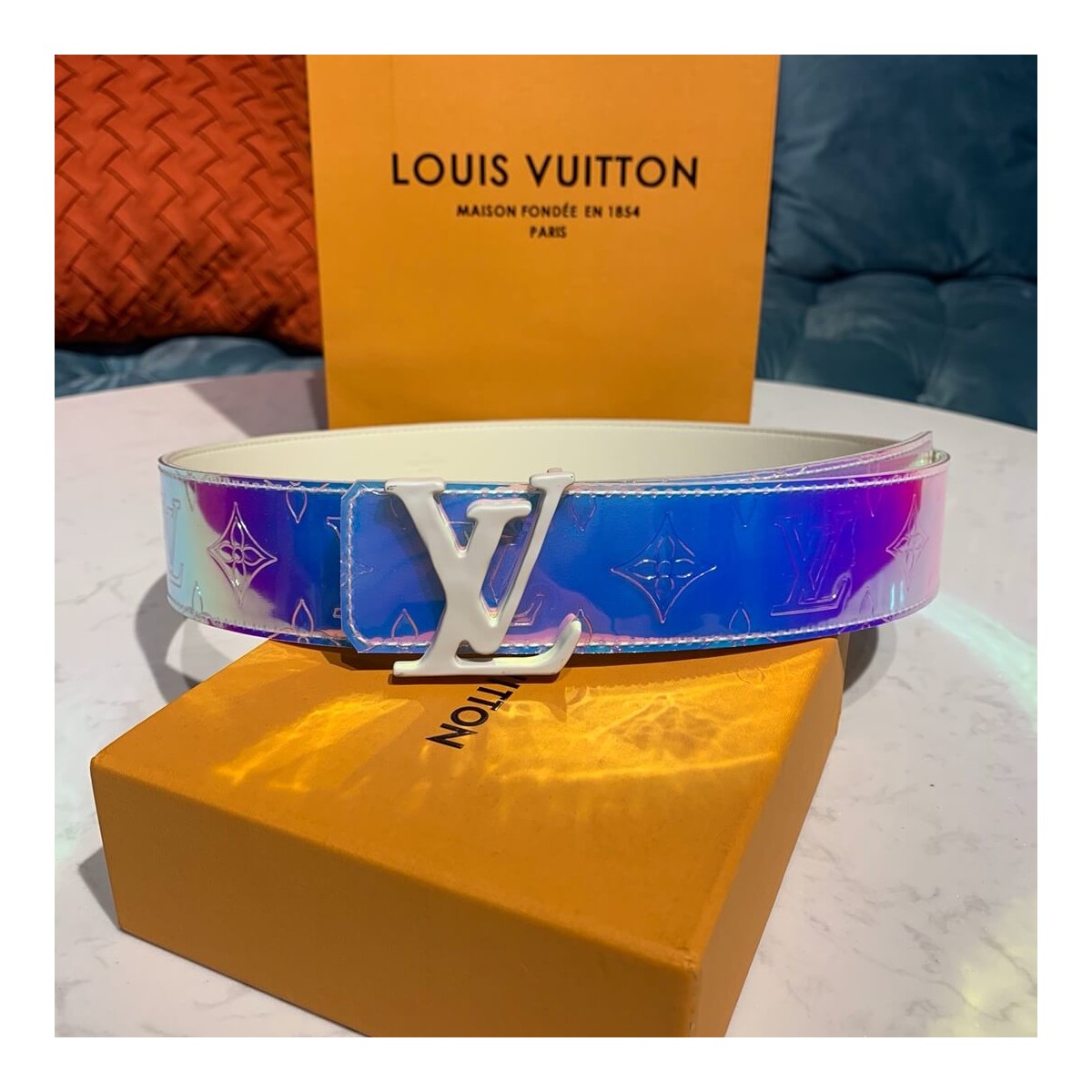 Louis Vuitton 40mm LV Prism Belt M0165U