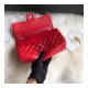 Chanel 1112 Red Medium Size 2.55 Lambskin Leather Flap Bag