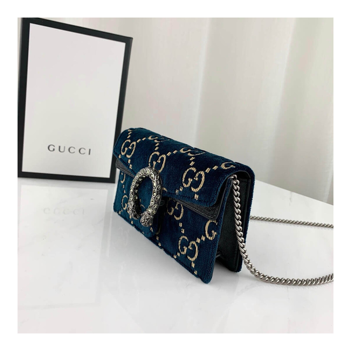 Gucci Dionysus GG Velvet Super Mini Bag 476432