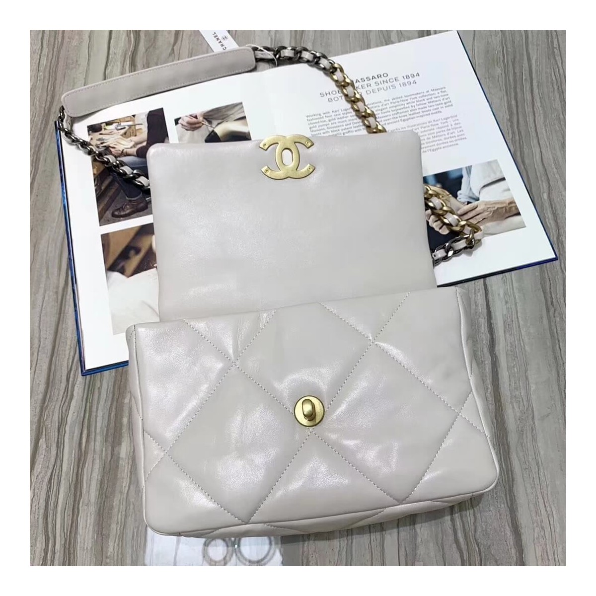 Chanel 19 Lambskin Flap Bag AS1160