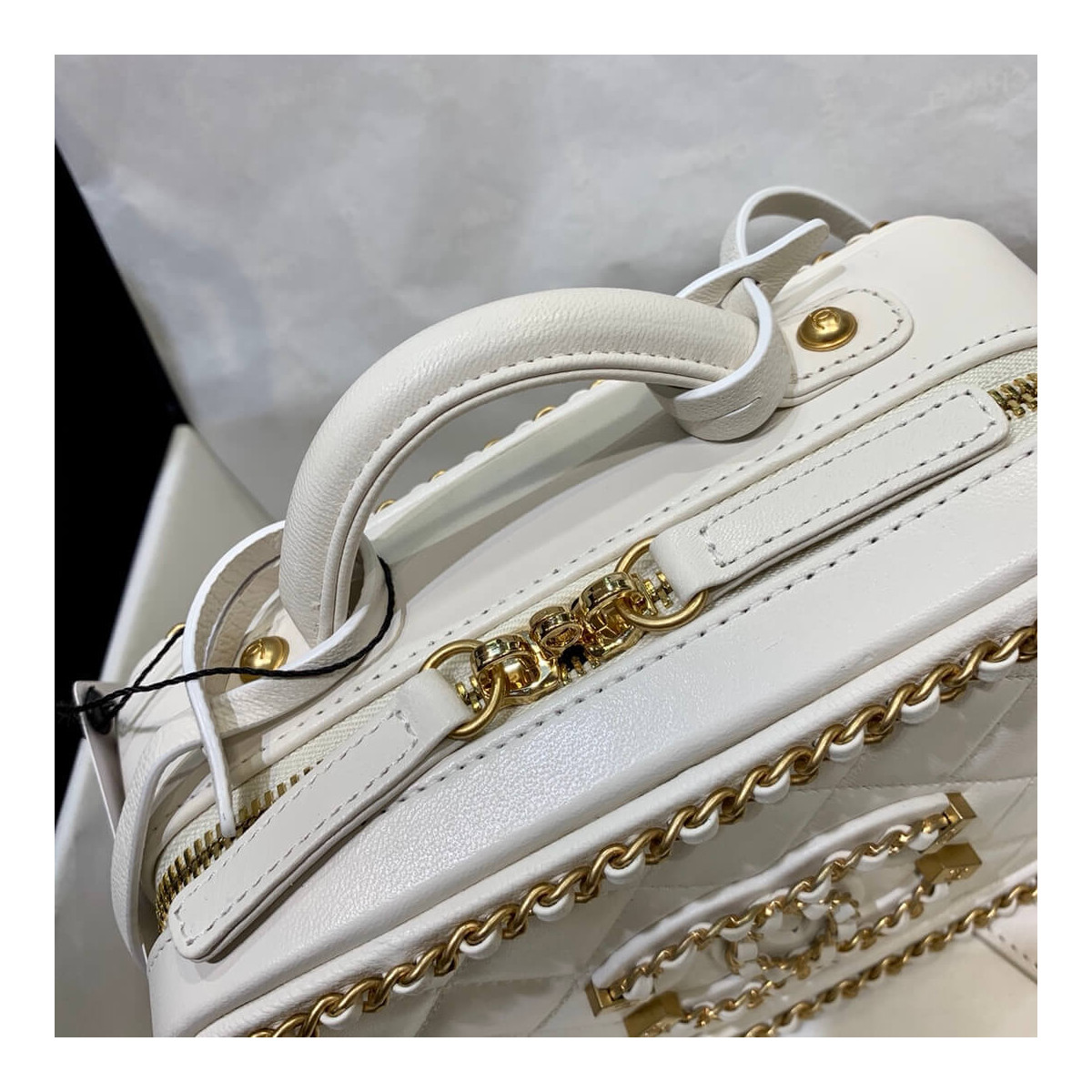 Chanel Chain Around CC Filigree Small Vanity Bag AS1785