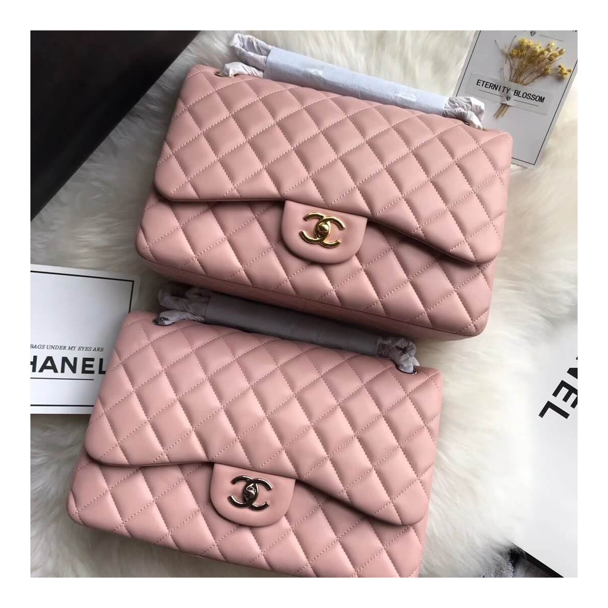 Chanel Lambskin 30cm Classic Flap Bag A1113