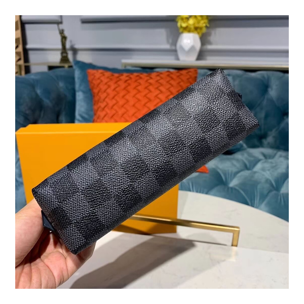 Louis Vuitton Damier Graphite Cosmetic Pouch M60024