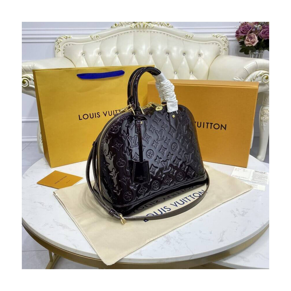 Louis Vuitton Monogram Vernis Leather Alma PM M91611