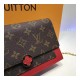 Louis Vuitton Monogram Canvas Flore Chain Wallet M67404 M67405