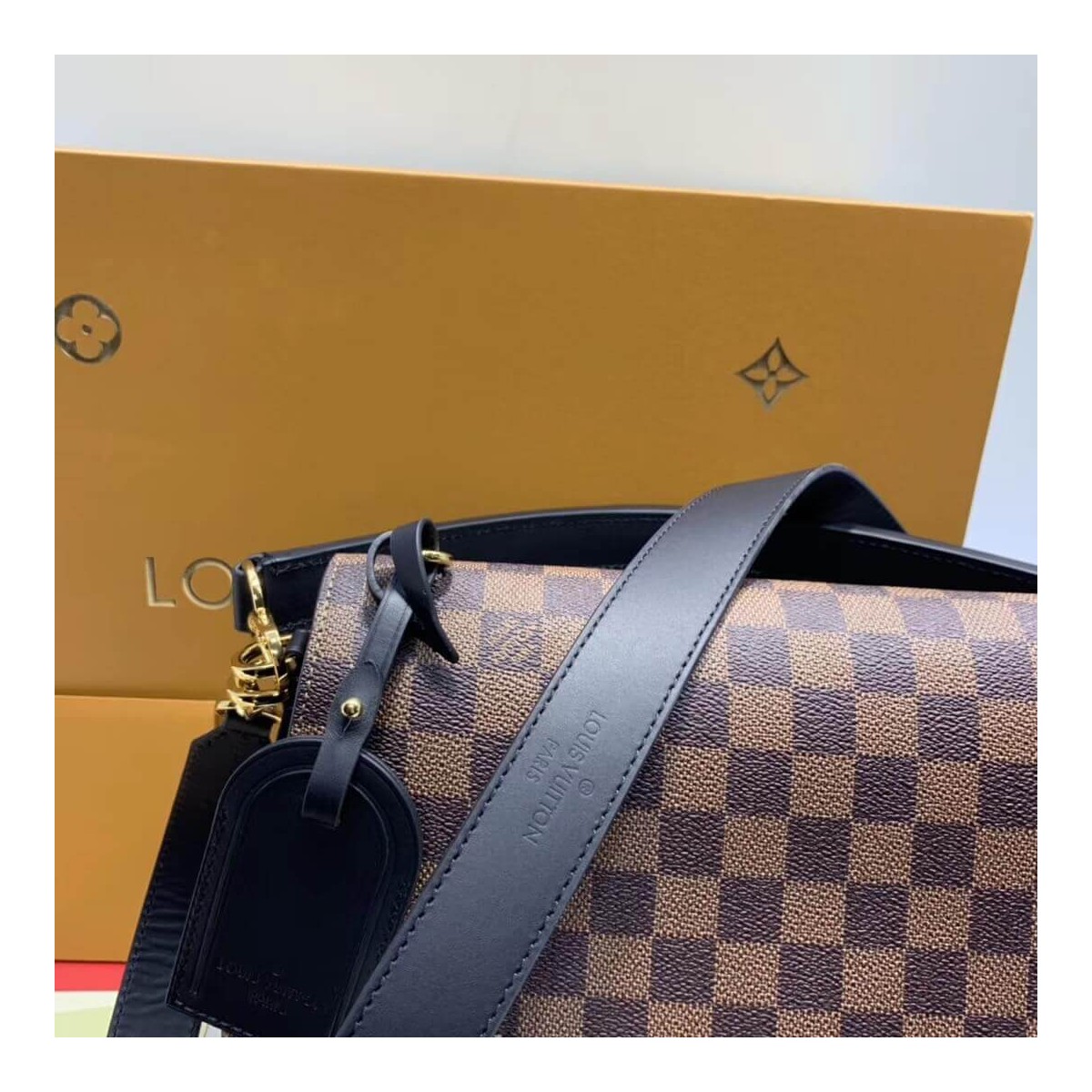 Louis Vuitton Damier Ebene Canvas Beaubourg MM N40176