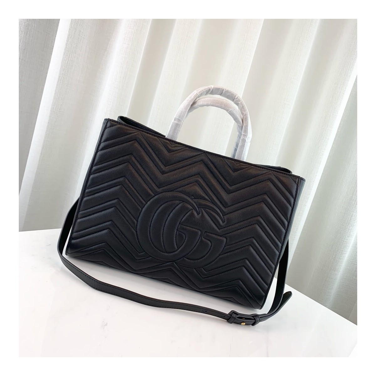 Gucci GG Marmont Medium Matelasse Top Handle Bag 443505