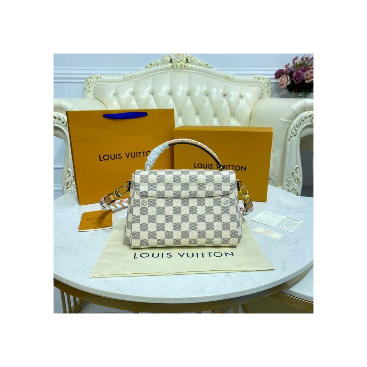 Louis Vuitton Damier Azur Croisette N50053