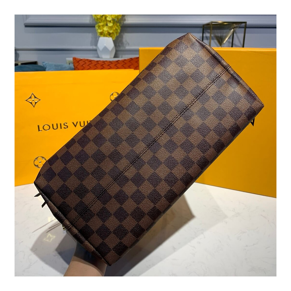 Louis Vuitton Damier Ebene Canvas Iéna MM N41013