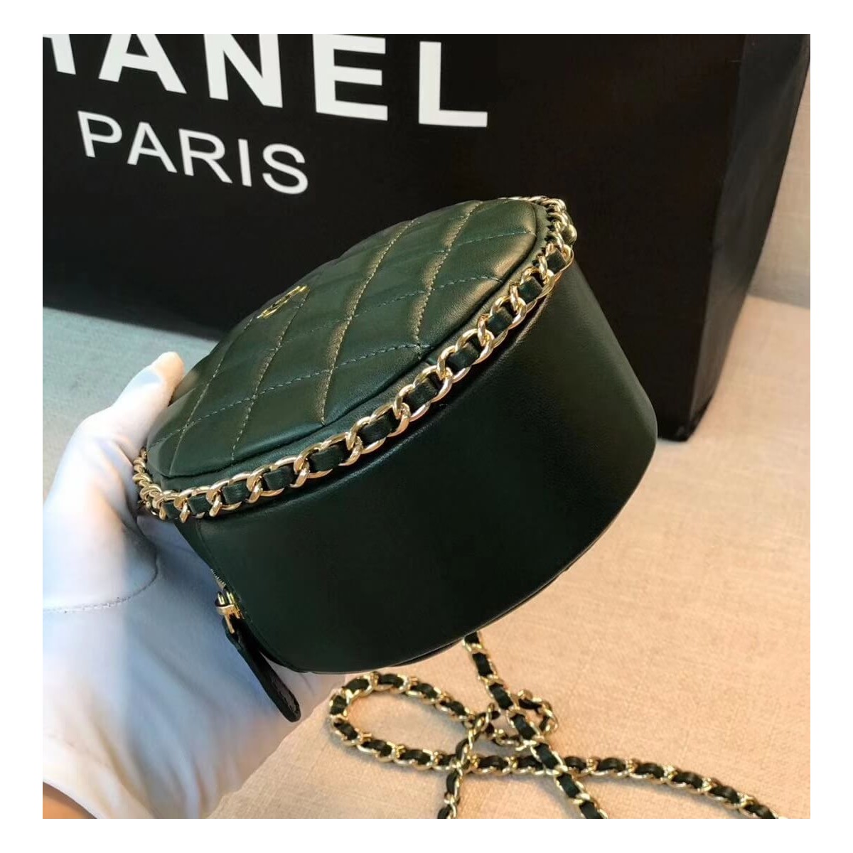 Chanel Round Clutch Chain Bag A70657