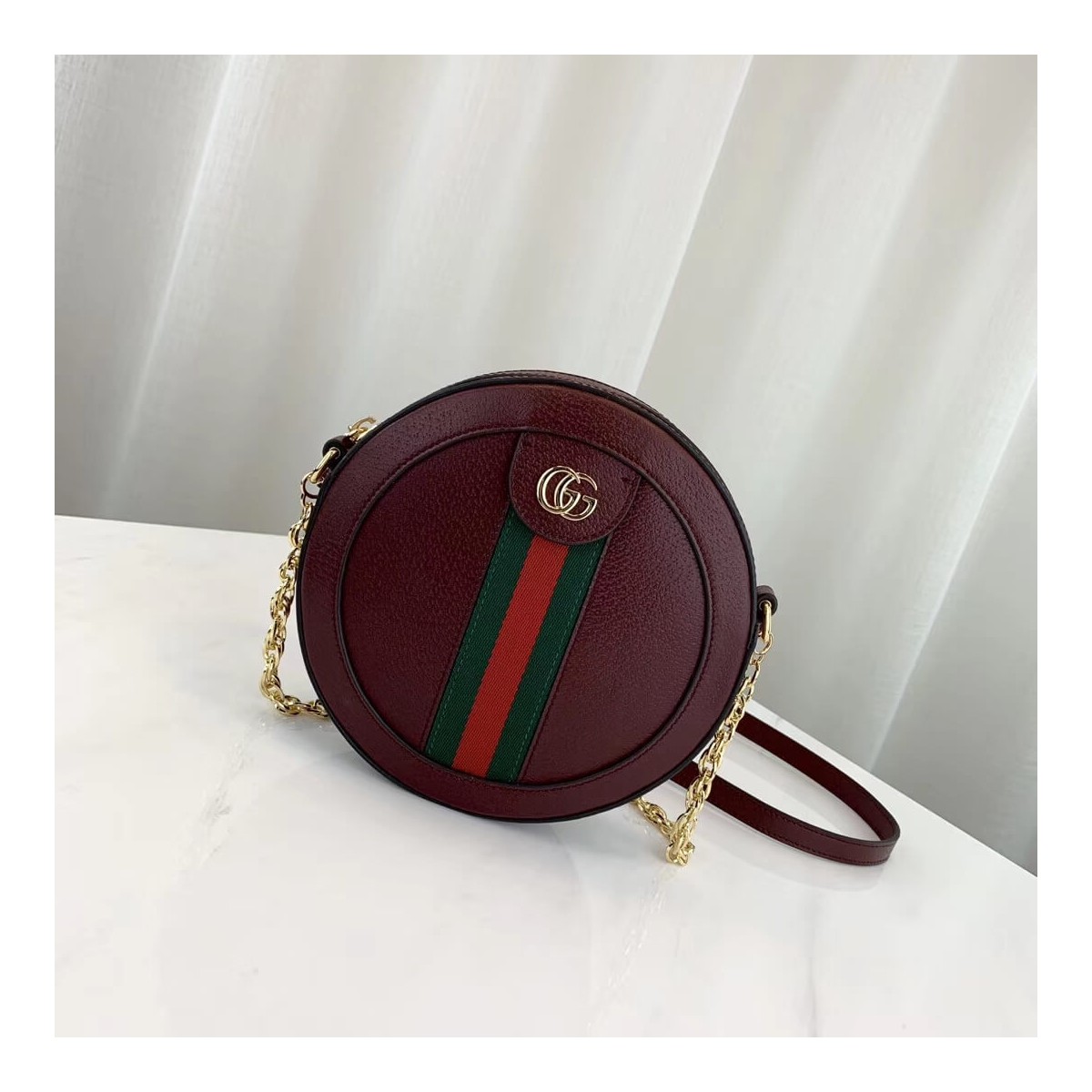 Gucci Ophidia Mini Round Shoulder Bag 550618