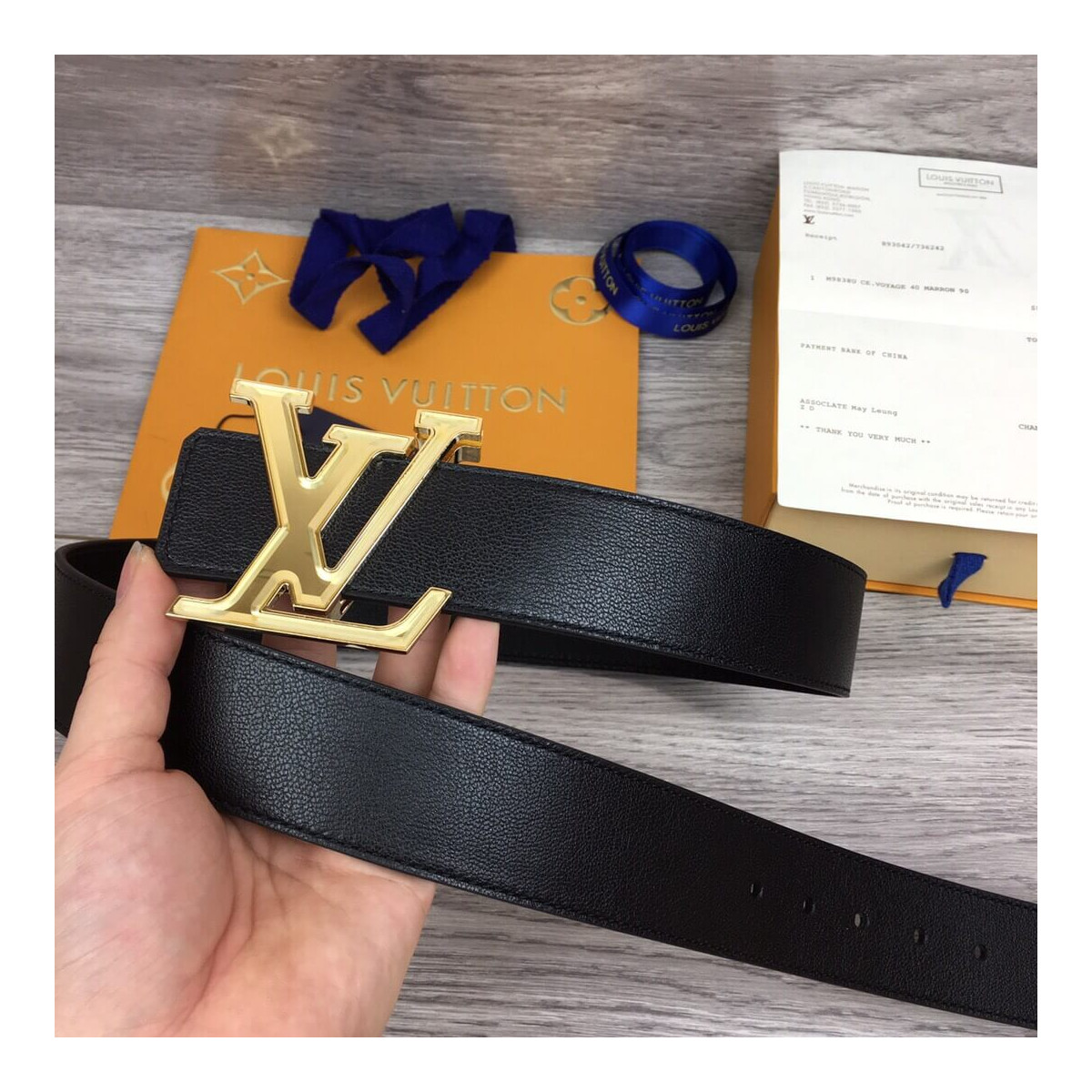 Louis Vuitton Prism 40mm Belt M0165