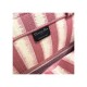 Dior Book Tote Pink D-Stripes Embroidery M1286