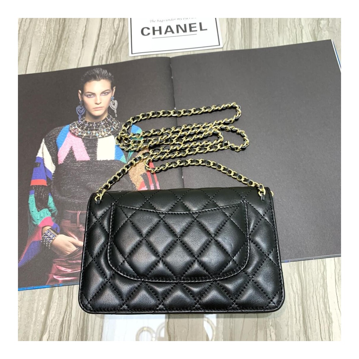 Chanel Lambskin Chain Bag 86058