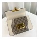 Gucci Padlock Snakeskin Small Shoulder Bag 432182 White