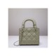 Dior Mini Lady Dior Bag in Ultramatte Cannage Calfskin M0505