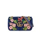 Gucci GG Marmont Velvet Small Shoulder Bag 443496 Blue