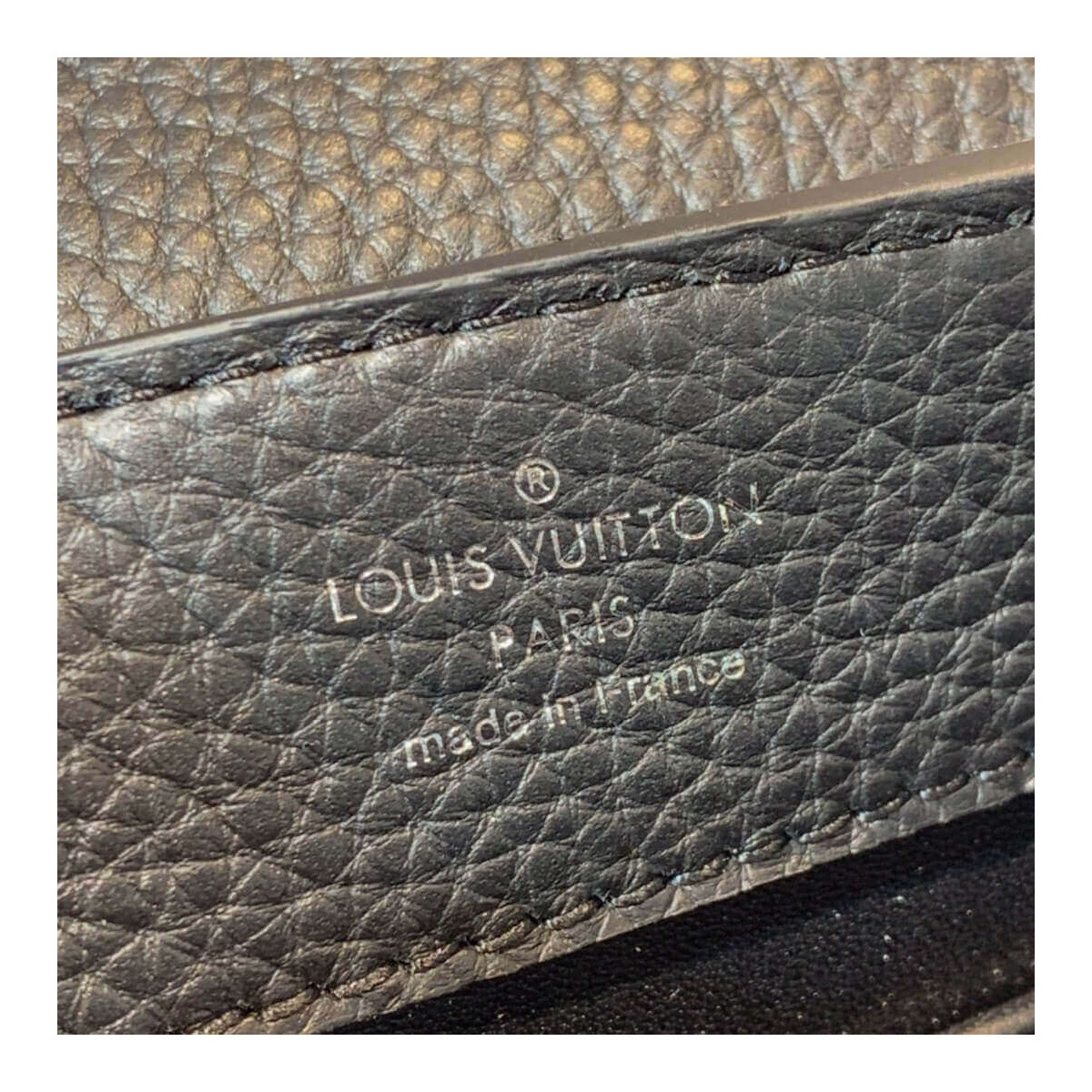 Louis Vuitton Taurillon Leather and Ayers Snakeskin Capucines Mini M55914