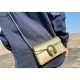 Gucci Dionysus Small Shoulder Bag in Gold Lame Leather 499623