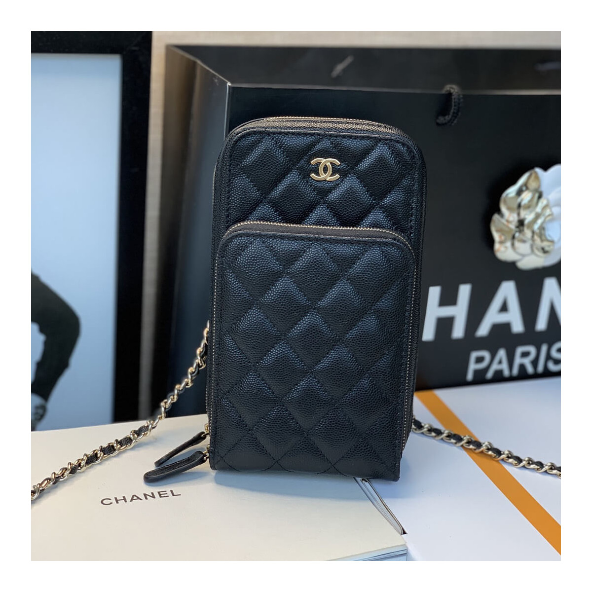 Chanel Phone Bag With Chain B01963