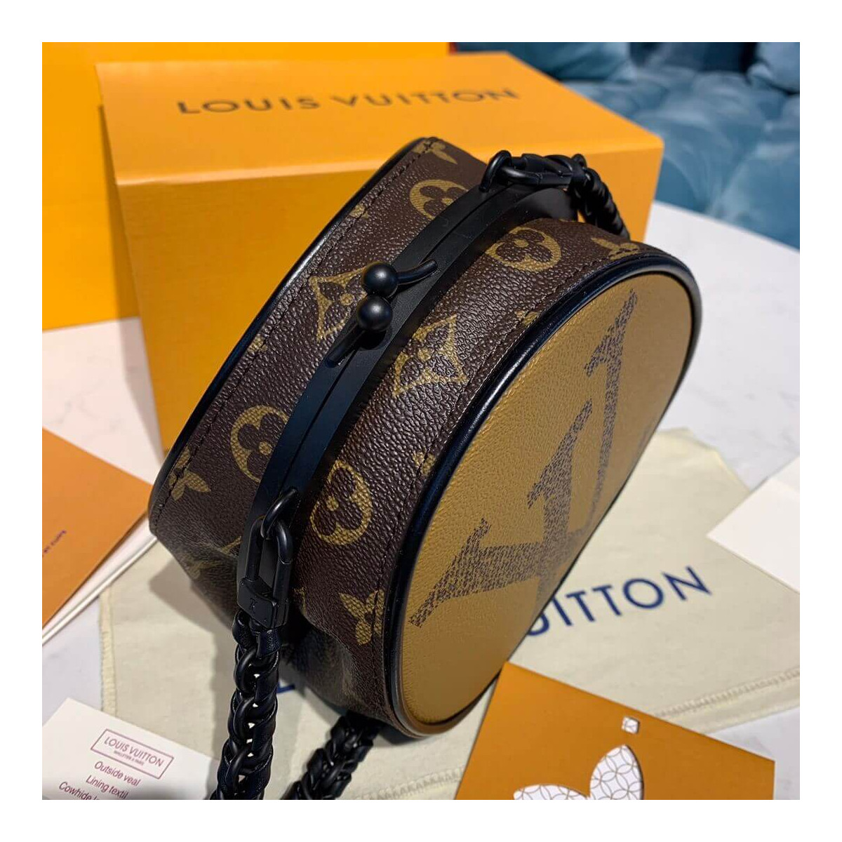 Louis Vuitton Monogram Reverse Canvas Boursicot BC M45280