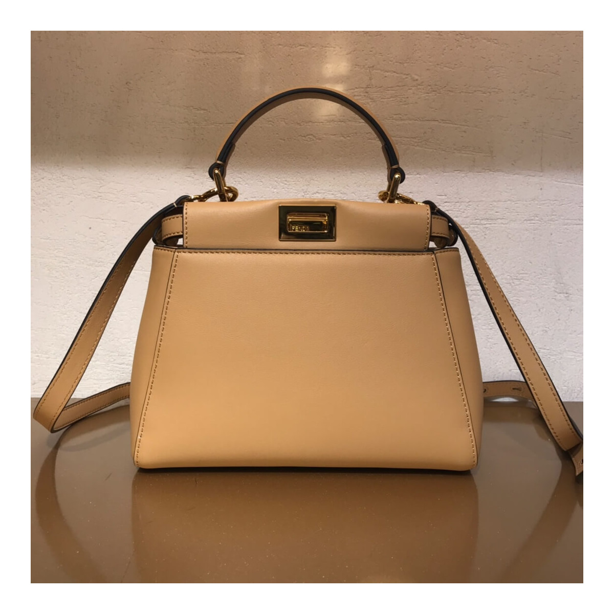 Fendi Peekaboo Iconic Mini Leather Bag 8BN311