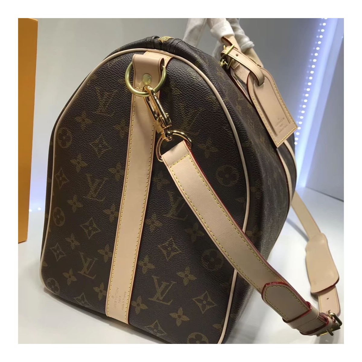 Louis Vuitton Monogram Canvas Keepall Bandouliere 45  M41418