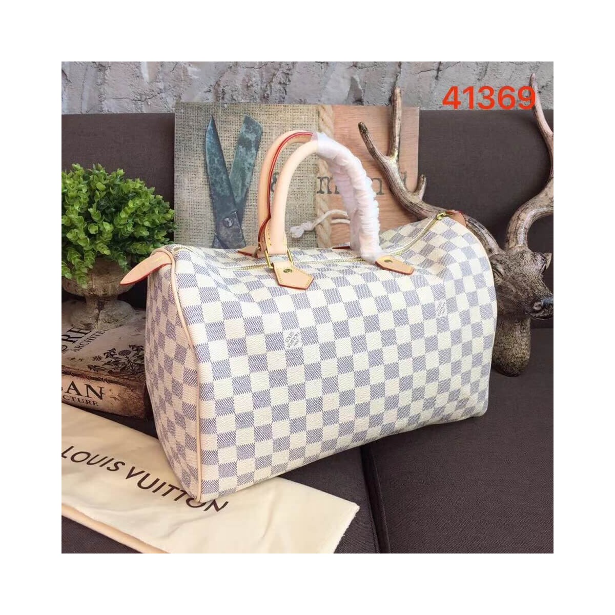 Louis Vuitton Damier Azur Canvas Speedy 35 N41369