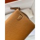 Hermes Kelly Wallet to Go Woc 499041 Brown